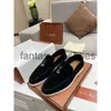 Loro Piano LP LOAFERS Designer Chaussures décontractées Men Sneakers Suede Loafer Femmes Sandales Chaussure en cuir Traineurs à plat