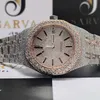 Relógio de pulso Trending VVS aprimorado Clarity Diamond Watch Watch personalizado Hip Hop Diamond VVS Moissanite Watch Automatic for Men Women