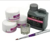 Pro Acrylic Nail Powder Liquid 120 ml Borstar Deppen Dish Acryl Poeder Nail Art Set Design Acrilico Manicure Kit 1536195960