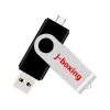 Sürücüler Jboxing OTG USB Flash 32GB Çift Port Pendrive 32GB Mikro USB Flash Track Samsung Huawei Tablet 8 Renkler için Döner Bellek Çubuğu