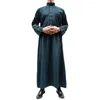 Ethnische Kleidung muslimische Männer Islam Kleid Fashion Case schwarzer Thobe Saudi Arabien Kaftan Abaya Türkei Dubai Robe Pakistan Marokkaner