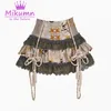 Jupes Mikumn Blood Supply Original Gothic Lolita Lace Cake Jupe Femmes Chinois Boucle High Waist Cosplay Party Mini