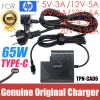 Chargers 65W Laptop Charger USB C TypeC TPNCA06 AC Adapter for HP Elitebook Spectrex X360 1030 1040 G2 G3 G4 G7 13 15 Pro 14DB0006AU