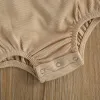 Endelar Citgeett sommar Nyfödda Baby Boys Girls Bodysuits Rainbow Print ärmlösa Backless Jumpsuits kläder 018m