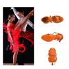 أحذية DKZSYIM جديدة للرقص اللاتيني أحذية النساء عالي الكعب الساتان راقص أحذية سيدة رقص أحذية الكعب 5CM8.5 سم الفتيات السالسا أحذية القاعة