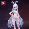 Action Toy Figures 26 cm Azur Lane Anime Figura Le Malin Bunny Girl PVC Modello da collezione Anime giocattoli Action Figure Toy Bambola per adulti Gift HAMFICE Y240425ZSM1