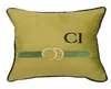 Letter Luxury Square Cushion Designer Decorative Pillow G Luxurys Designers Coscada Algodão Decoração de Algodão Mulheres Coscão D2112134Z6454662