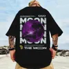 T-shirts masculins T-shirt pour hommes de la mode 3D SPACE ASTRONAUT Impression à manches courtes Tee Summer Street Hip Hop T-shirt pour hommes Men de vêtements surdimensionnés Topsl2404