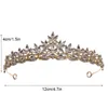 Bijoux de cheveux de mariage 1pc Nouveau alliage de coiffure de mariée simple Feuilles en alliage de la couronne embellie accessoires de cheveux de mariage accessoires de robe D240425