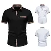 Camicie da uomo Sumpi Summer Short Shorte Shorte Short Shirt Collar bottoni