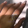 Fashion Moon och Star Finger Rings Creative Opening Ring God Silver för kvinnor Girl Engagement Wedding Present