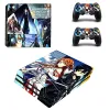 Stickers 15 Styles Sword Art Online Anime PS4 pro Skin Sticker For Sony Playstation 4 Promotion Console & 2Pcs Controller Protection Film