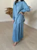 Etniska kläder Ramadan Tvådelar Set Shirt Pants Women Muslim Suits Blause Musulman Ensembles Marockan Kaftan Islamic Dress