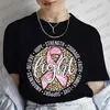 Dames t shirts vrouwen kleding vechten borstkanker roze lint t-shirts luipaard zomer tee bewustzijn