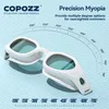 COPOZZ Summer Men Women Swimming Goggles Myopia Adult Anti Fog Diopter Clear Lens -2 to -7 Prescription Pool Eyewear With Case 240417