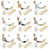 Accessories Baby Pacifier Clips With Storage Bag Infants Antidrop Pacifier Holder Soother Chains Beech Wood Dummy Holder Nursing Toys