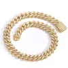 Хип -хоп ожерелье 16 ммт квадрат роскошные классические бриллиантовые пружины Diamond Cuban Chain Men's Hip Hop 925 аксессуаров