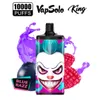 Amazon Distributors Vapsolo King 10000 Puffs Großhandel Vape Stift Batterie aufladen Mesh Spulenabstimmung Vapes Bar Tasche Shisha