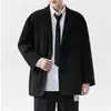 Costumes pour hommes Blazer Blazer noir et marron Single Breasted Notch Longueur régulière une pièce Mode de veste Péppy Style de haute qualité Tenues