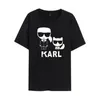 Karl Women T-shirt avec dessin animé T-shirt à manches courtes décontractées Tshirt Lagerfield Femmes