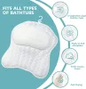Pillow Bath Pillow for Tub Neck and Back Support, SPA Bathtub Pillow with Headrest Cushion with Suction Cups