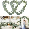 Decoratieve bloemen Simulatie Plant Decor Home Weddingbladeren Rattan Wall Vine kunstmatige stof draperen