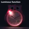 Relógios Multifuncionação de coruja fofa mesa de despertador assistir Função luminosa despertador para crianças amigas presentes silenciosos movimentos