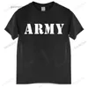 Magliette da uomo magliette uomini in cotone tops t-shirt dell'esercito americano Air Force Marines Military Black Men T-Shirt Euro Sizel2404