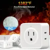 Adaptors 5 Way Multi Plug Outlet Extender, Wall Outlet Expander, Small Electrical Outlet Splitter for Travel, Home, Office, Dorm