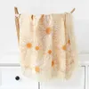 Filtar Swaddling Muslin Swaddle Filtar Nyfödd bomull GASE Baby som tar emot filt Tassel Nyfödd swaddle wrap spädbarn sovande täcke säng omslag