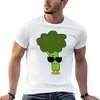 Herrpolos coola broccoli strumpor t-shirt kort grafisk t-shirt män träning