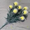 Fleurs décoratives 1pcs 7 Piscaderion balle artificielle fleur mobilier simple salon décoration Simulation