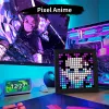 Frame Divoom Pixoo Pixel Art numérique Photo Frame de jeu Salle de jeu Home Decor Anime Kawaii LED Affichage mural Contrôle de l'application personnalisée