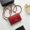 Body 10a Echte lederen portefeuilles Change Purse Women Mini Bag Luxe Designer Wallet Chain Schouder Cross Fashion Coin Portes Handtas