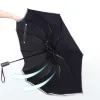 Contrôle xiaomi Reflective Strip Umbrella 10 os entièrement automatique parasol de pliage inversé entièrement automatique parasol