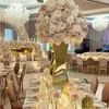 Party Decoration 10st) 60 cm till 100 cm) Mariage Wedding Centerpiece Tall Metal Gold Candelabra Flower Rack Table Centerpieces