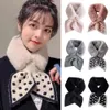 2023 Coréen Hiver Faux Rabbit Fur Scarf Femmes Softs Brancs Soft Womens Col Cold Châf Châf plus chaud 240417