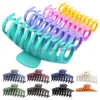 Hair Pins 12 Pieces Large Matte Claw Clips - 4.3 Inch Nonslip Big Clamps Perfect Jaw For Women Thinner Styling Care Tools Drop Deliver Dhnx8