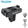 Akcesoria Telesin dla DJI Action 3 4 Magnetyczny dwupoziomowy adapter 1/4 gwintu Universal Port dla DJI Action 4 3 Akcesoria aparatu