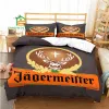 Ensembles Jagermeister Deer Match Modèle de couette de couverture de couverture de literie pour enfants pour adultes jeu de lit de courtepointe de couette de couverture de couvre-coquette