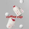 Tumblers Coffee Thermos Cup Przenośna prosta kolba szczepień ze stali nierdzewnej gorąca i zimna ochrona środowiska Izolowana H240425