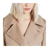 Cappotti designer cashmere cappotti di lusso maras womens beige capelli cammello classico pizzo su cappotto casual