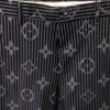 Men's pants summer new fashion men's pants counter business casual slim suit pants plaid letter pattern pantsAA2255