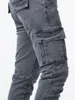 Les jeans slim pour hommes étirent un jean skinny pour les hommes, la mode de la jambe droite confort flex pantalon décontracté 2404253