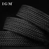 Belts Summer fashion breathable elastic canvas woven belt mens needle buckle perforated belt youth student leisure belt Q2404251