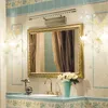 Lámparas de pared Breve Vintage Flexible Flexible 40/55 cm Baño de apliques LED 5W 7W Mirror de bronce AC 80-265V