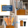 Przechowywanie magnetyczny obrotowy nóż drewniany uchwyt nożem 360 ° Blok noża obrotowego do noży kuchennej przechowy