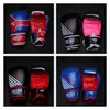 Skyddsutrustning 4-14 oz boxningshandskar för vuxna utan kampsport Träning PU Kickboxhandskar Muay Thai Martial Arts Gloves MMA Training Equipment 240424