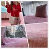 السجاد PinkCarpetForLivingPlusPlushRugbedRoomfloorfluffymatsanti-sliphomeblanketsoftlargecarpetsgirl الديكور