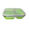 Borse di silice per il pranzo in gel rect con spoon fork studente bento box residuabile eco -friendly insiple flach boxs Fashion DH83Q ES